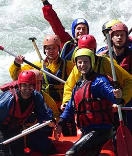 Addio celibato nubilato rafting